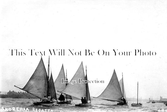 SX 3804 - Shoreham Regatta Boats, Shoreham On Sea, Sussex c1909