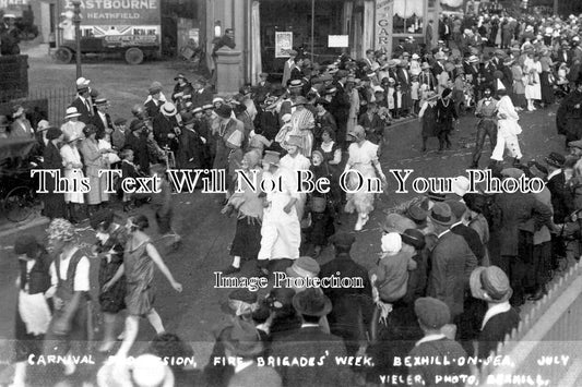 SX 3854 - Carnival Procession, Bexhill On Sea, Sussex c1923
