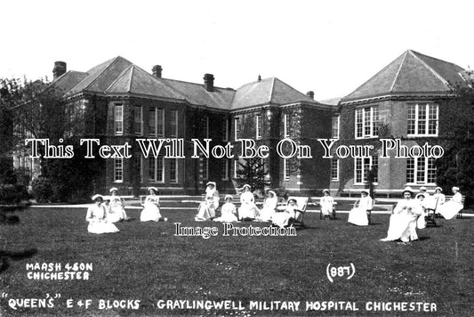 SX 3856 - Graylingwell Military Hospital, Chichester, Sussex