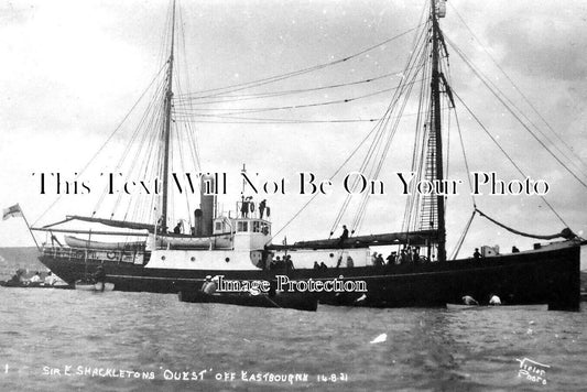 SX 3865 - Sir Ernest Shackletons Quest Of Eastbourne Ship, Sussex 1921