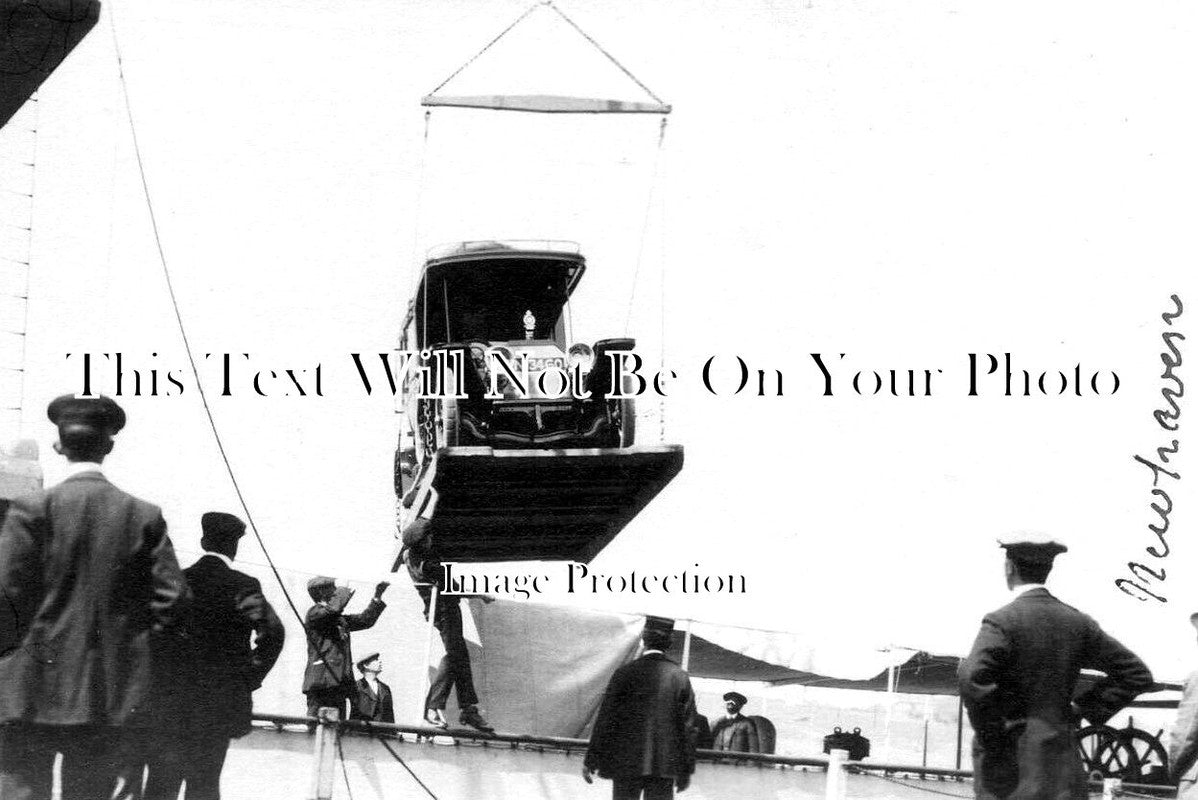 SX 3891 - The Delivery Of Rocket Schneider, Newhaven Docks, Sussex 1911