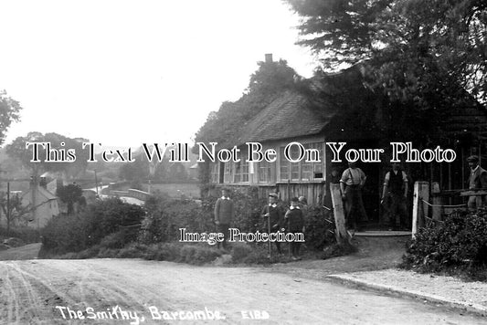 SX 3893 - The Smithy, Blacksmith, Barcombe, Sussex c1921