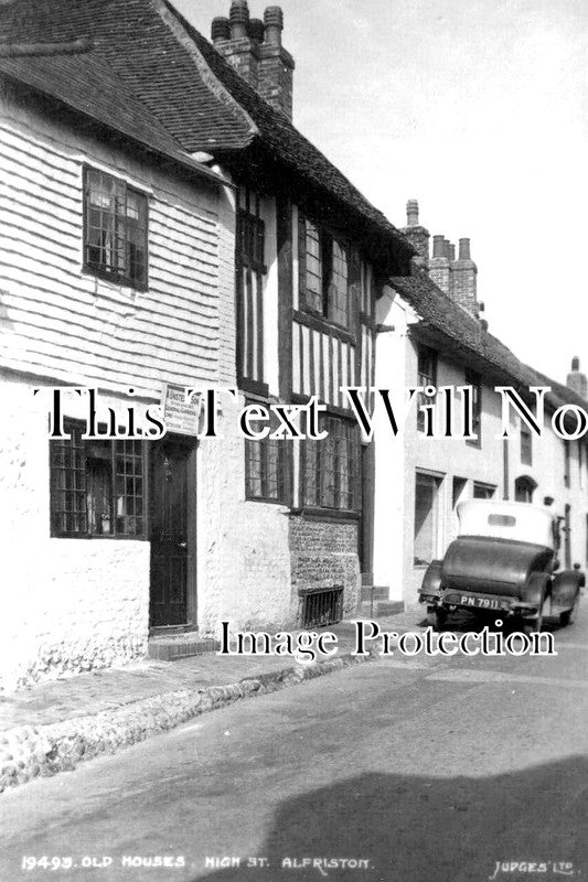 SX 3921 - Old Houses, High Street, Alfriston, Sussex