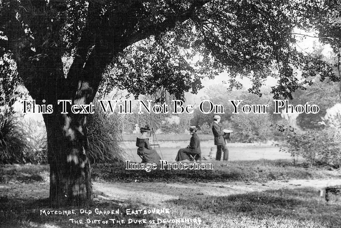 SX 393 - Motcombe Old Garden, Eastbourne, Sussex c1909