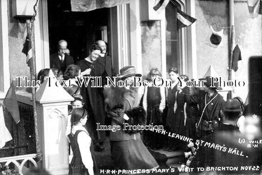 SX 3933 - HRH Princess Marys Visit To Brighton, Sussex 1921