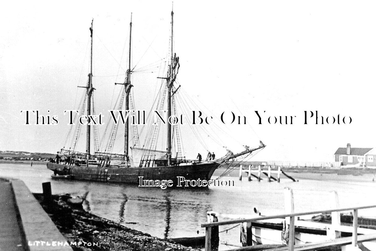 SX 3995 - The River, Littlehampton, Sussex c1920