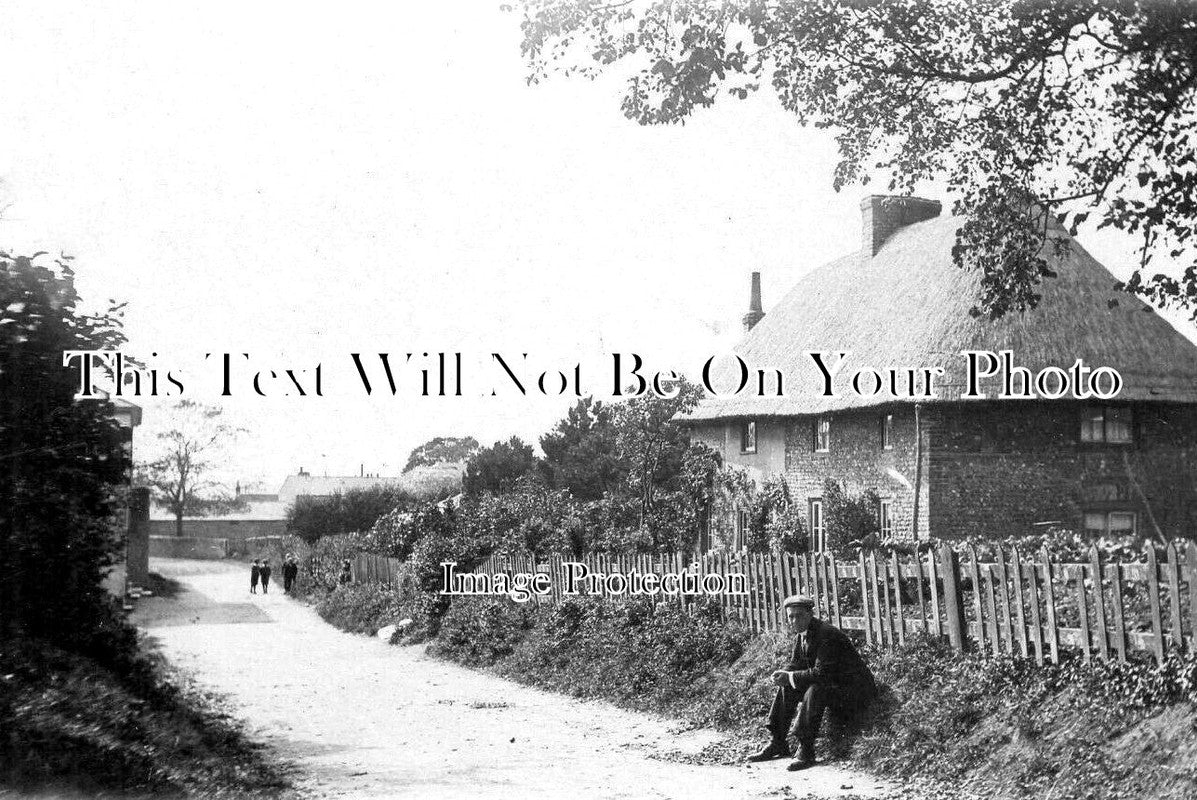 SX 3998 - Thatched Cottage, Old Shoreham, Sussex c1906
