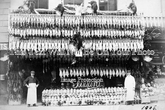 SX 401 - Butchers Shopfront, Bohemia Road, Hastings, Sussex c1906