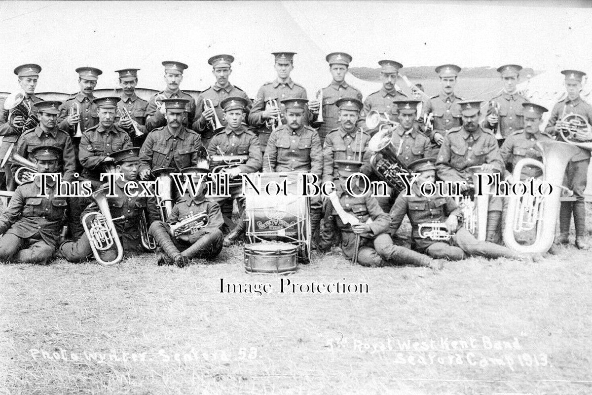 SX 4021 - Seaford Military Camp, 5th Royal West Kend Band, Sussex