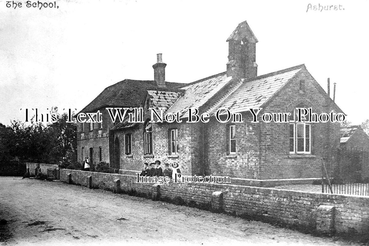 SX 4052 - The School, Ashurst, Sussex c1909