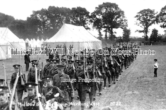 SX 4059 - Midland Brigade Military Camp, Worthing, Sussex 1912