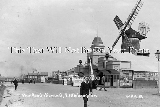 SX 413 - Pier Road & Kursaal, Littlehampton, West Sussex, c1914
