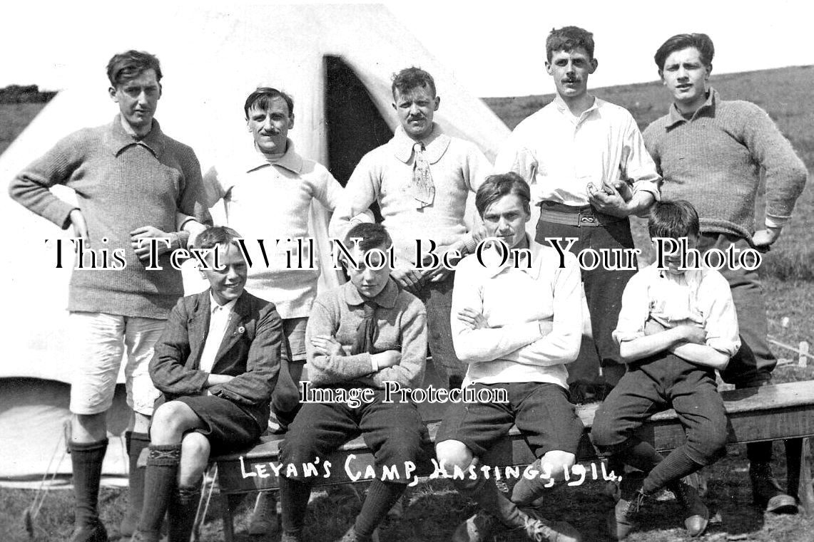 SX 4233 - Leyans Camp, Hastings, Sussex 1914