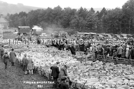 SX 4260 - Findon Sheepfair, Sussex c1920