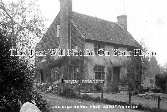 SX 4343 - The Sign Of The Frog, Herstmonceux, Sussex c1920