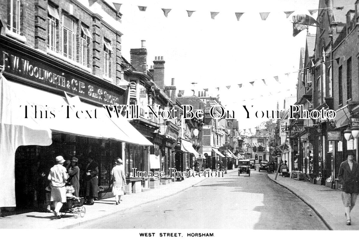 SX 4407 - West Street, Horsham, Sussex c1928