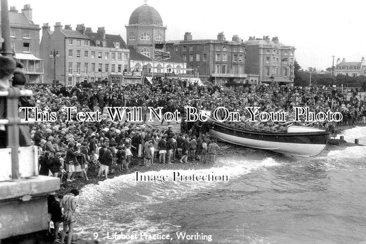 SX 4453 - Lifeboat Practice, Worthing, Sussex