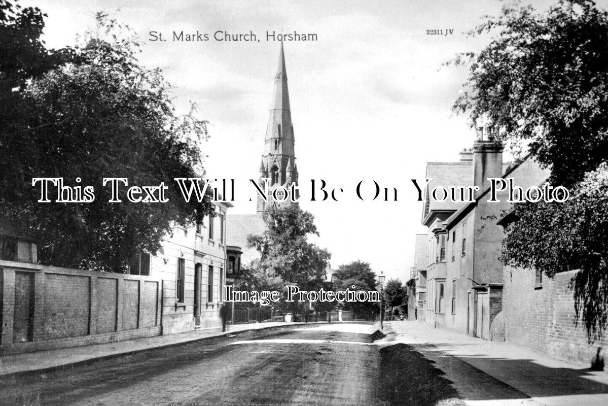 SX 4466 - St Marks Church, Horsham, Sussex c1919