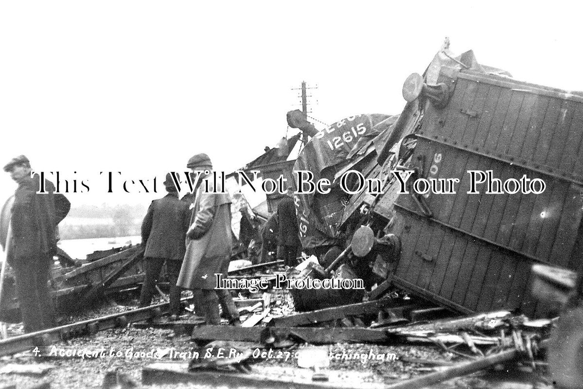 SX 4481 - Railway Accident Disaster, Etchingham, Sussex 1909