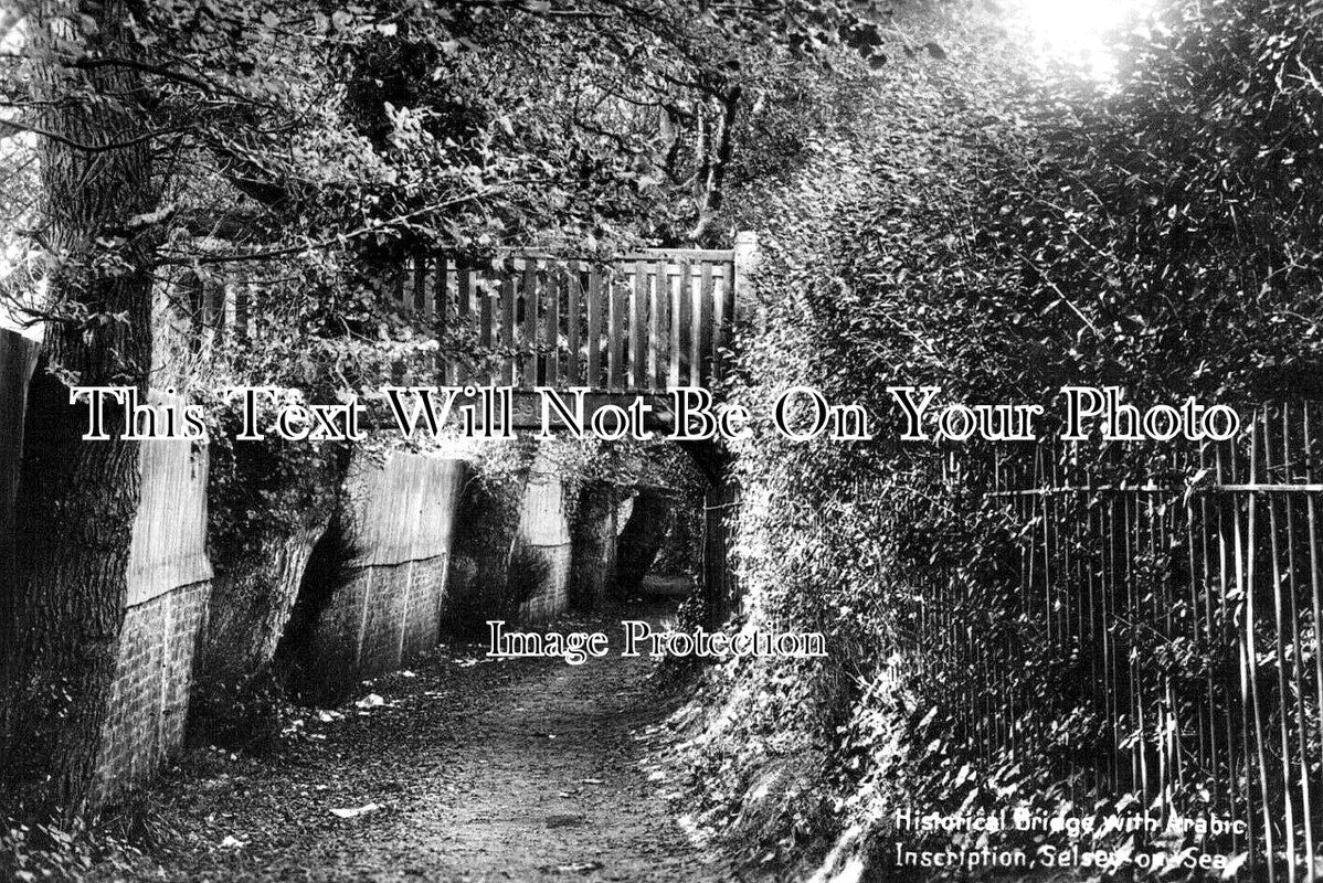 SX 4527 - Historical Bridge With Arabic Inscription, Selsey On Sea, Sussex