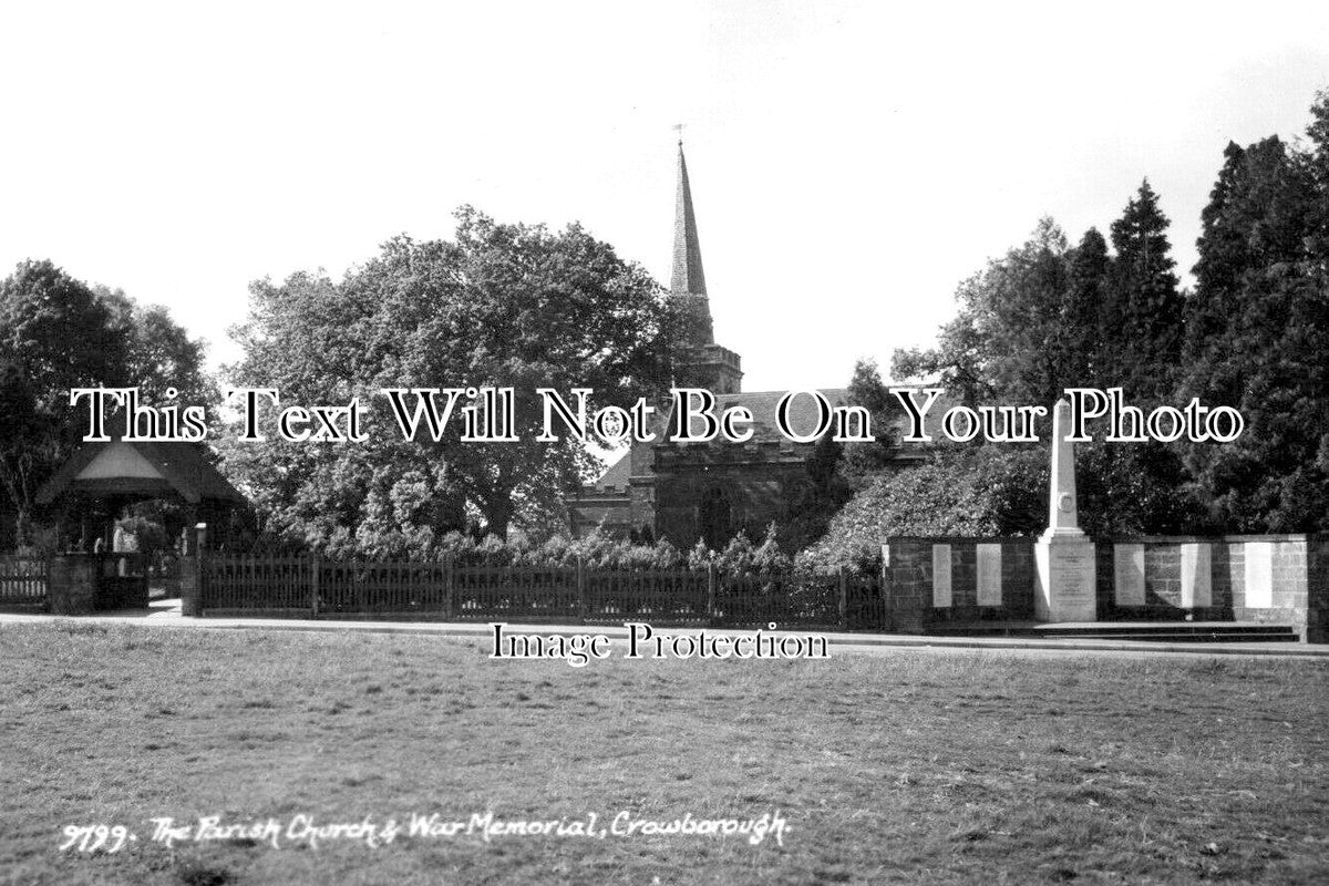 SX 4603 - The Parish Church & War Memorial, Crowborough, Sussex