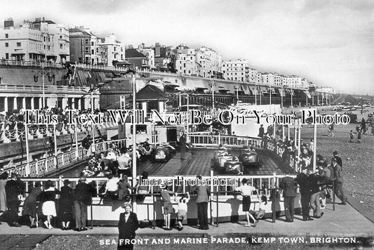 SX 4704 - Sea Front & Marine Parade, Kemptown, Brighton, Sussex c1954