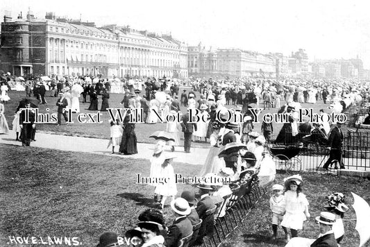 SX 4753 - Hove Lawns Near Brighton, Sussex c1911