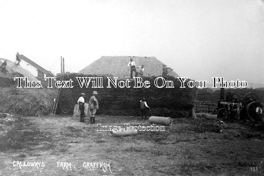 SX 4766 - Galloways Farm Steam Traction Engine, Graffham, Sussex c1920