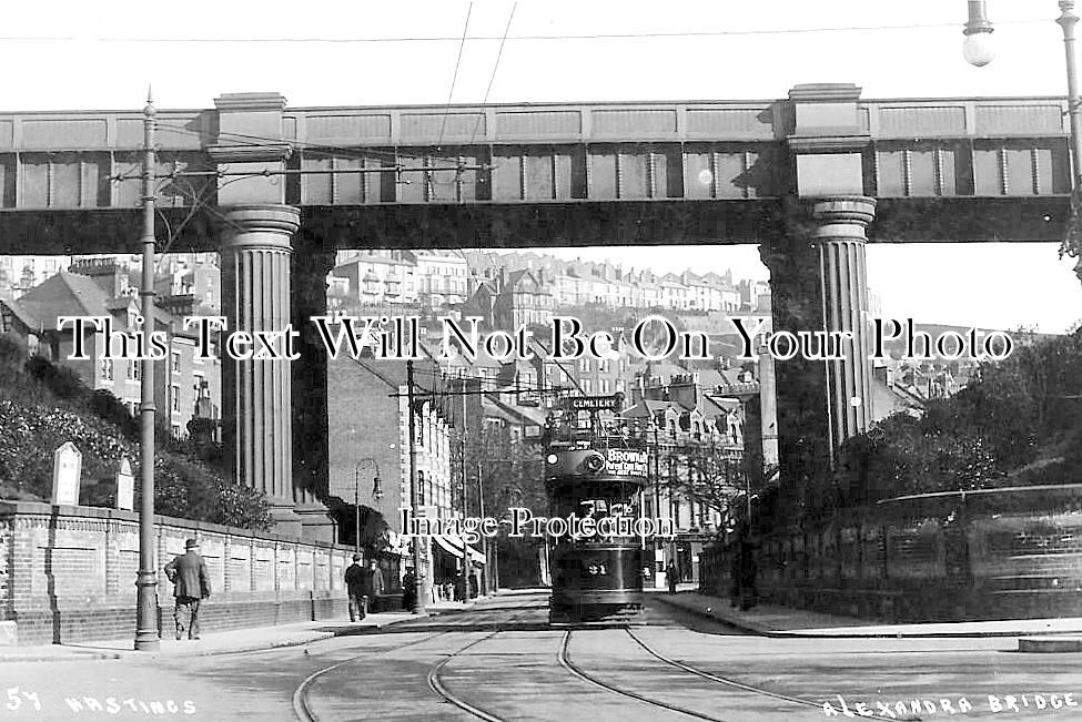 SX 4777 - Alexandra Railway Bridge, Hastings, Sussex c1911