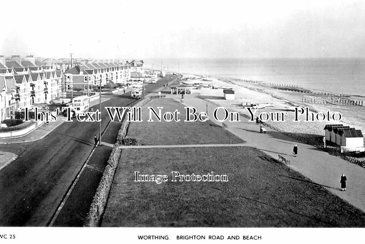 SX 4816 - Brighton Road & Beach, Worthing, Sussex