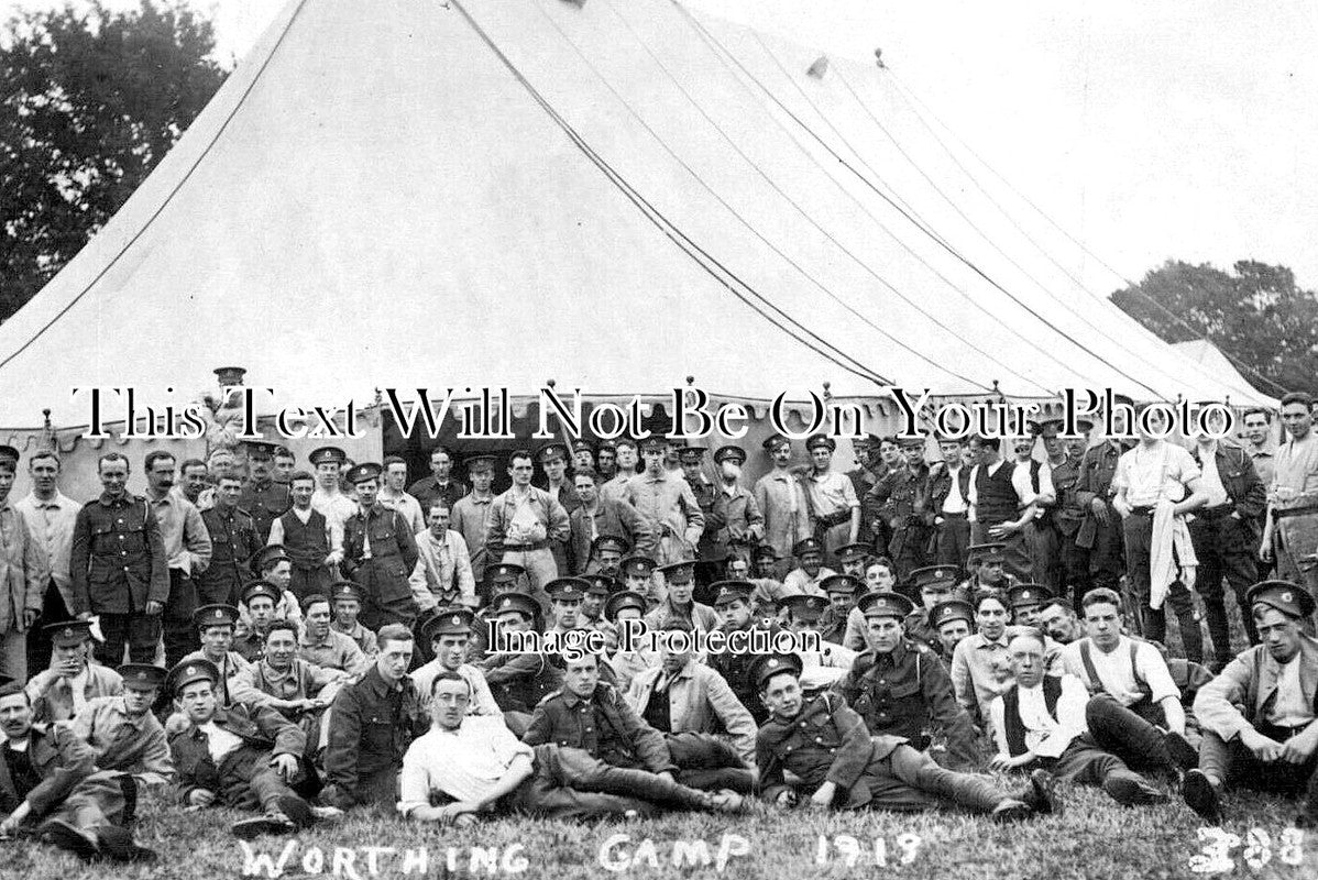 SX 4920 - Worthing Military Camp, Sussex 1913