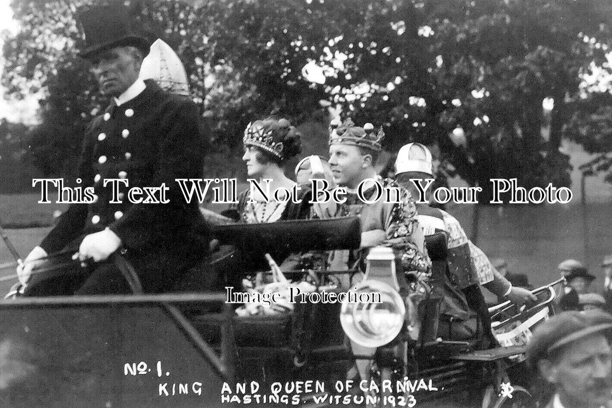 SX 5031 - King & Queen Of Carnival, Hastings Witsun, Sussex 1923