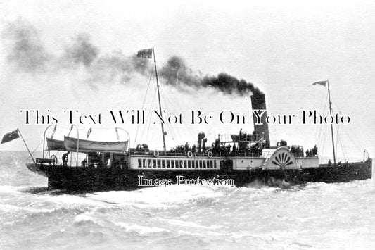 SX 5049 - Paddle Steamer Halcyon, Eastbourne, Sussex c1905