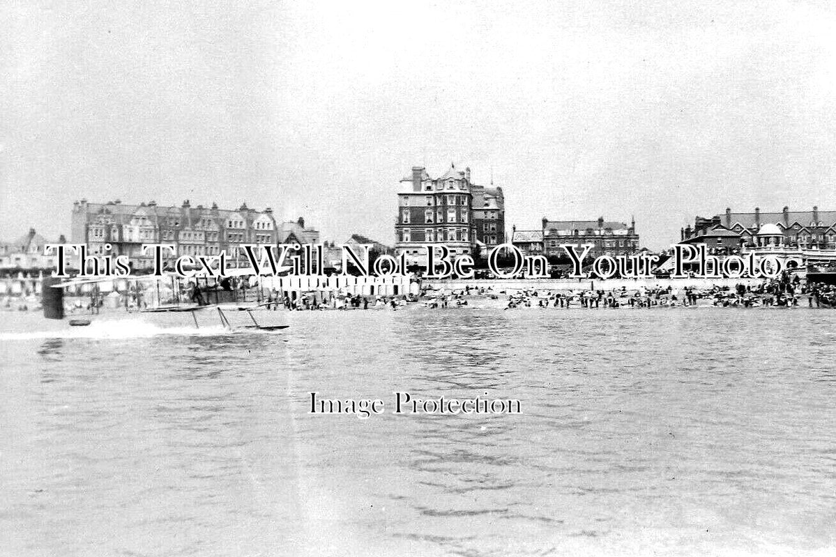 SX 5055 - Seaplane At Eastbourne, Sussex c1913