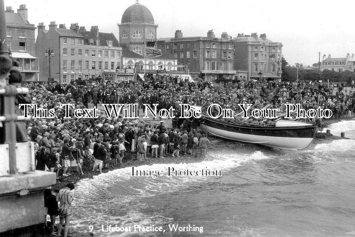 SX 5089 - Lifeboat Practice, Worthing, Sussex