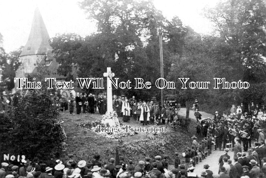 SX 5123 - Unveiling Beckley War Memorial, Sussex WW1