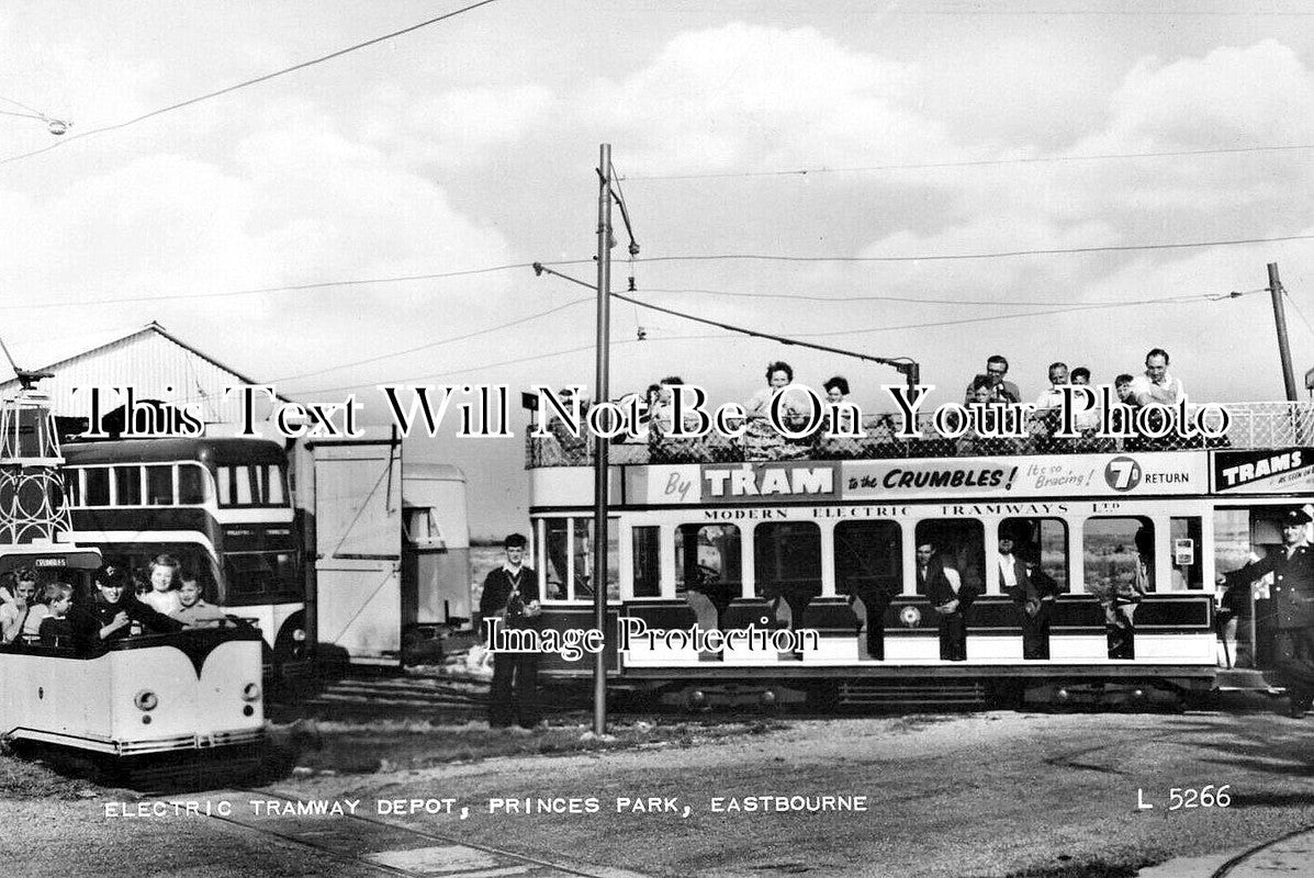 SX 5195 - Electric Tramway Depot, Princes Park, Eastbourne, Sussex