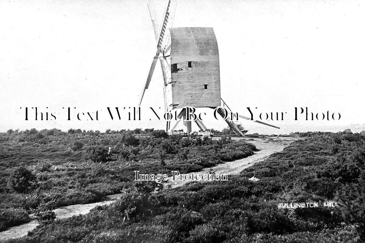 SX 5202 - The Warren Mill, Sullington Windmill, Sussex c1910