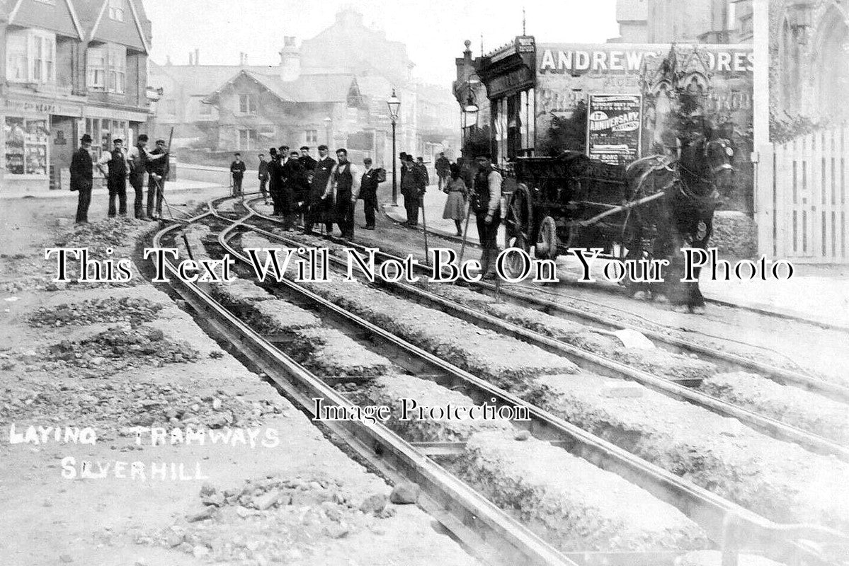 SX 5217 - Laying Tramways, Silverhill, St Leonards On Sea, Sussex