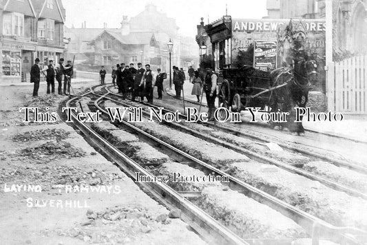 SX 5217 - Laying Tramways, Silverhill, St Leonards On Sea, Sussex