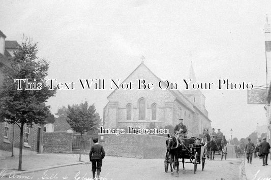 SX 527 - St. Anne's Hill & Church, Lewes, Sussex c1910