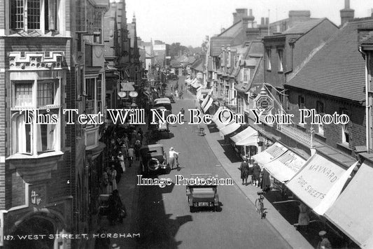 SX 5271 - West Street, Horsham, Sussex c1928