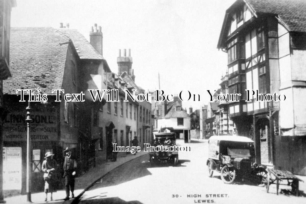 SX 532 - High Street, Lewes, Sussex c1920