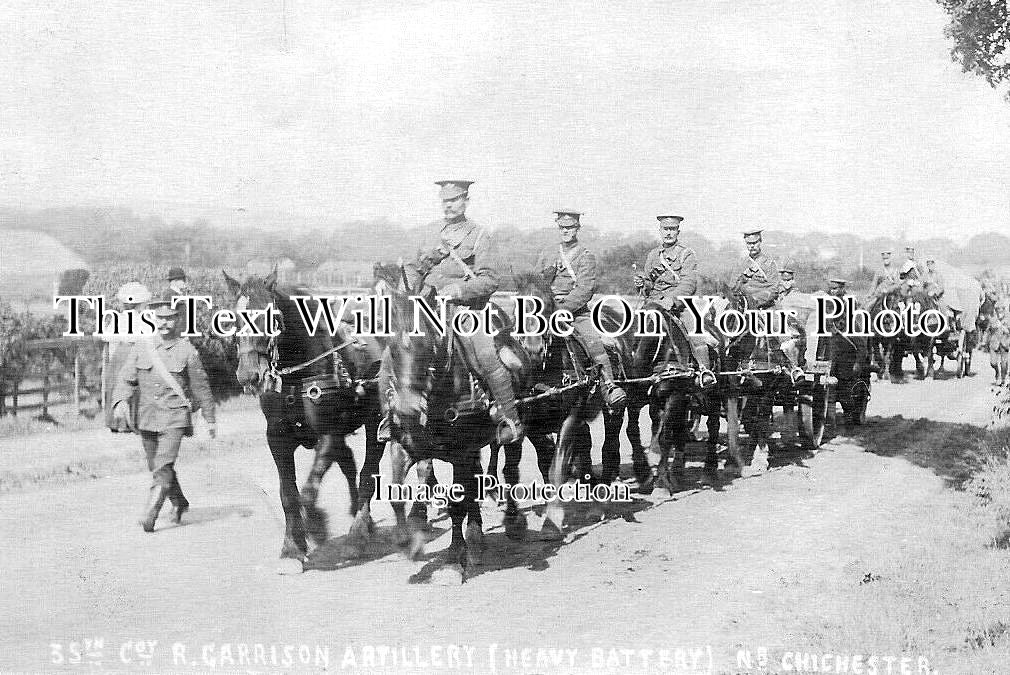 SX 5329 - 35th Coy R Garrison Artillery, Chichester, Sussex