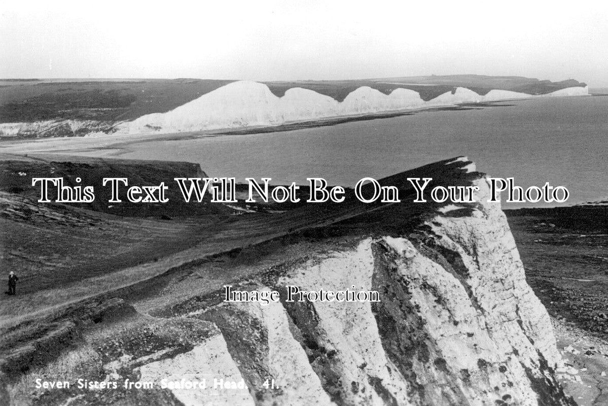 SX 5458 - Seven Sisters From Seaford Head, Sussex