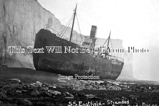 SX 5516 - SS Eastfield Stranded At Beachy Head, Sussex 1909