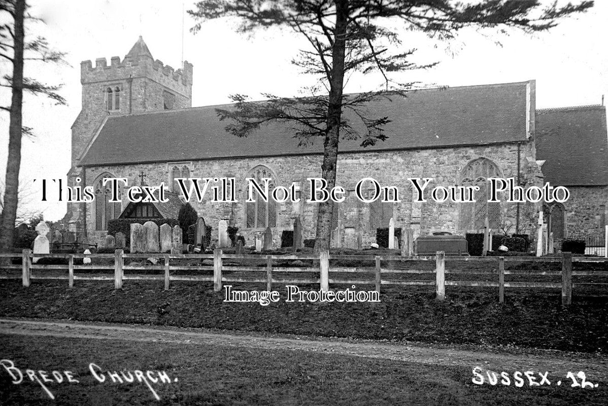 SX 5525 - Brede Church, Sussex c1911