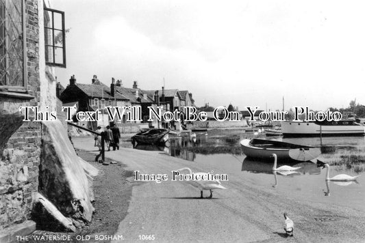 SX 5532 - The Waterside, Old Bosham, Sussex c1957