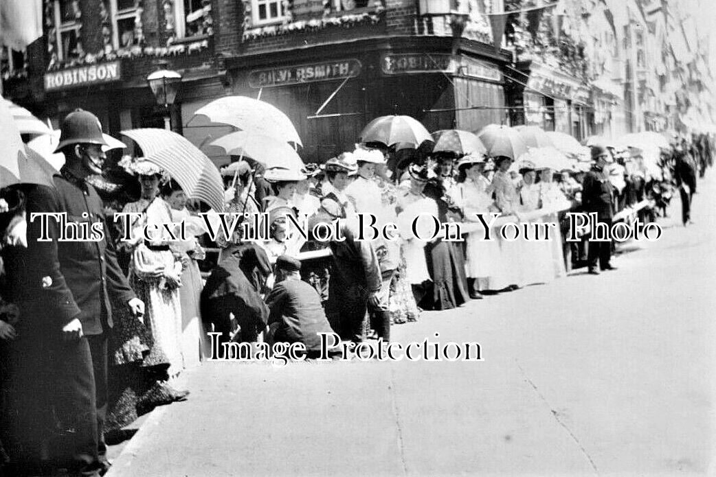 SX 5577 - Kings Visit To Chichester, East Street, Sussex 1905