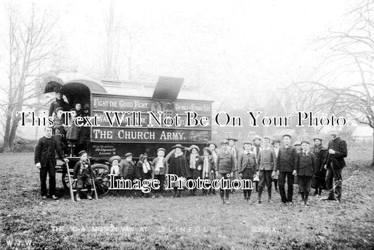 SX 5690 - The Church Army Mission Van, Slinfold, Sussex c1904